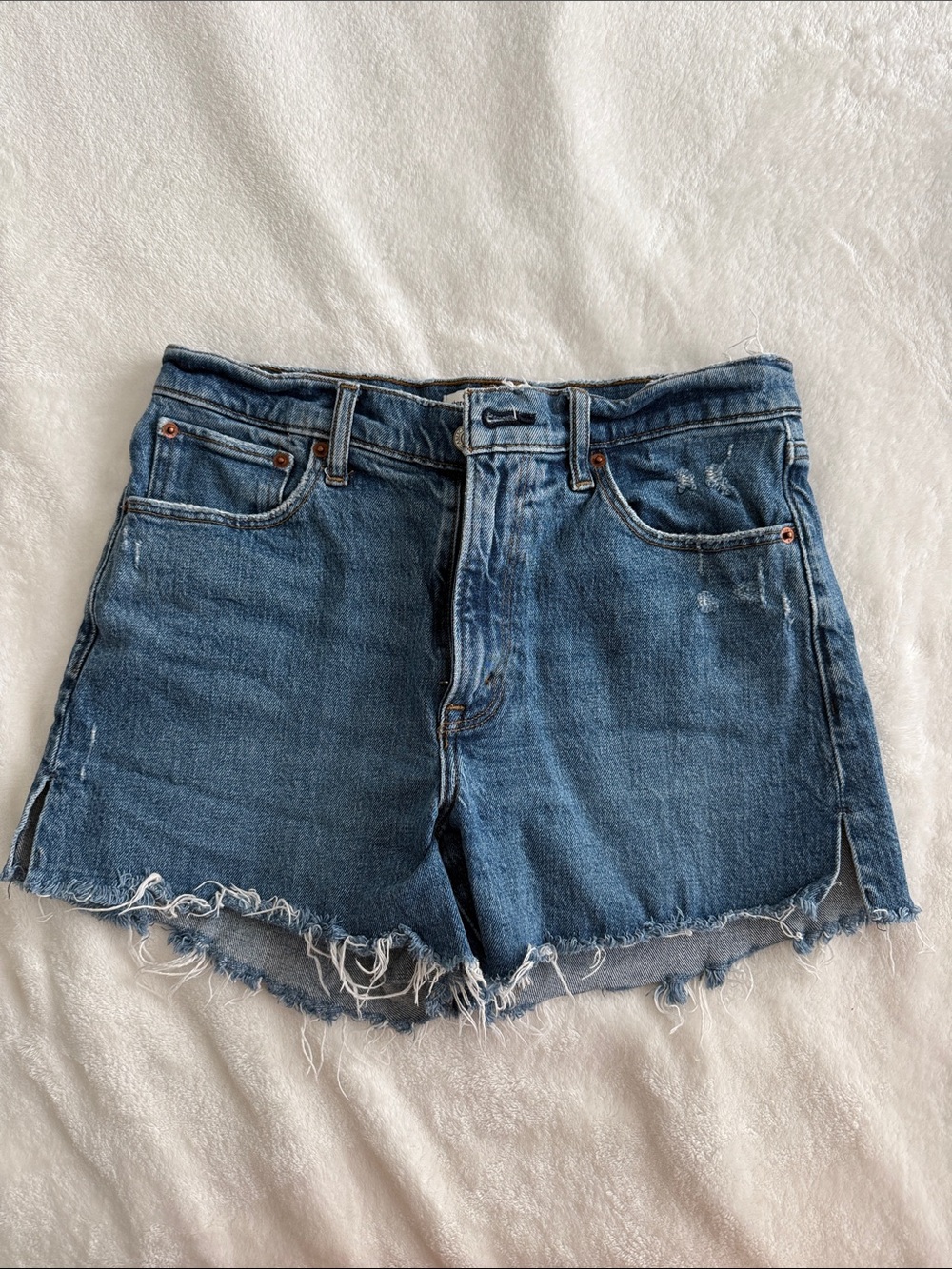 4” Mom Short High Rise Jean shorts